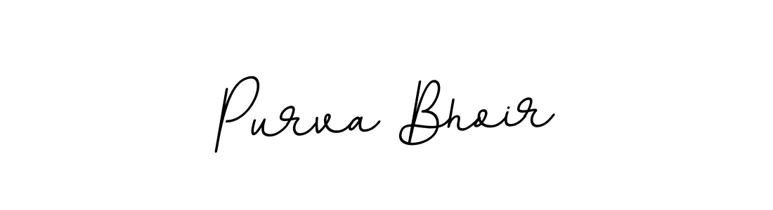 Make a beautiful signature design for name Purva Bhoir. With this signature (BallpointsItalic-DORy9) style, you can create a handwritten signature for free. Purva Bhoir signature style 11 images and pictures png