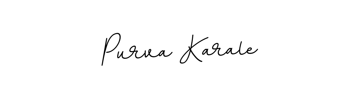 Make a beautiful signature design for name Purva Karale. With this signature (BallpointsItalic-DORy9) style, you can create a handwritten signature for free. Purva Karale signature style 11 images and pictures png