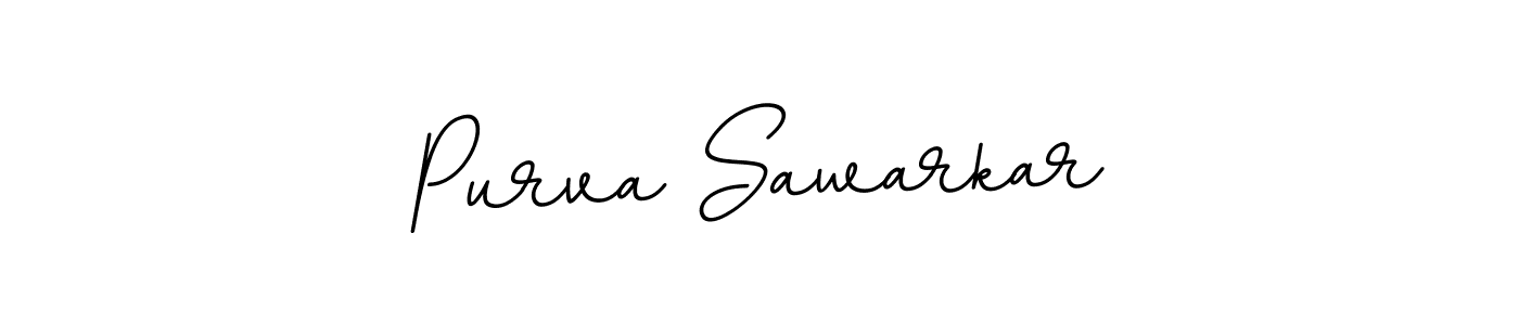 This is the best signature style for the Purva Sawarkar name. Also you like these signature font (BallpointsItalic-DORy9). Mix name signature. Purva Sawarkar signature style 11 images and pictures png