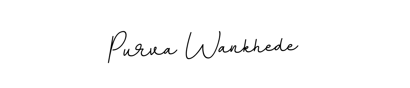 It looks lik you need a new signature style for name Purva Wankhede. Design unique handwritten (BallpointsItalic-DORy9) signature with our free signature maker in just a few clicks. Purva Wankhede signature style 11 images and pictures png