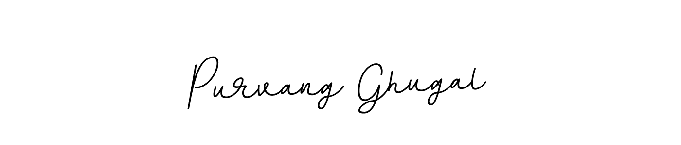 Create a beautiful signature design for name Purvang Ghugal. With this signature (BallpointsItalic-DORy9) fonts, you can make a handwritten signature for free. Purvang Ghugal signature style 11 images and pictures png