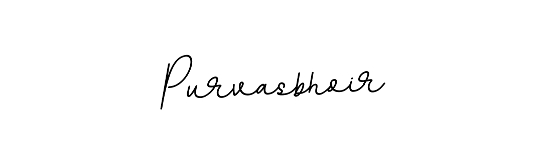Create a beautiful signature design for name Purvasbhoir. With this signature (BallpointsItalic-DORy9) fonts, you can make a handwritten signature for free. Purvasbhoir signature style 11 images and pictures png