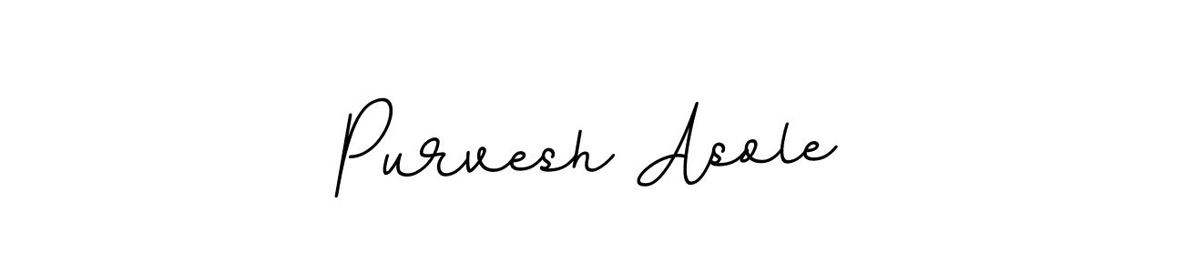 Make a beautiful signature design for name Purvesh Asole. With this signature (BallpointsItalic-DORy9) style, you can create a handwritten signature for free. Purvesh Asole signature style 11 images and pictures png