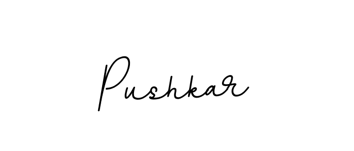 Make a beautiful signature design for name Pushkar. With this signature (BallpointsItalic-DORy9) style, you can create a handwritten signature for free. Pushkar signature style 11 images and pictures png