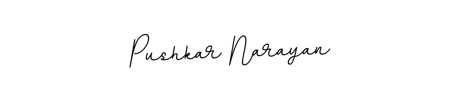 Pushkar Narayan stylish signature style. Best Handwritten Sign (BallpointsItalic-DORy9) for my name. Handwritten Signature Collection Ideas for my name Pushkar Narayan. Pushkar Narayan signature style 11 images and pictures png