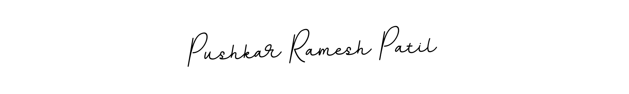 Make a beautiful signature design for name Pushkar Ramesh Patil. With this signature (BallpointsItalic-DORy9) style, you can create a handwritten signature for free. Pushkar Ramesh Patil signature style 11 images and pictures png