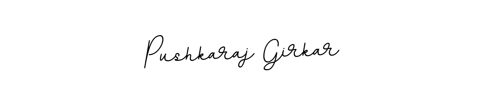 This is the best signature style for the Pushkaraj Girkar name. Also you like these signature font (BallpointsItalic-DORy9). Mix name signature. Pushkaraj Girkar signature style 11 images and pictures png