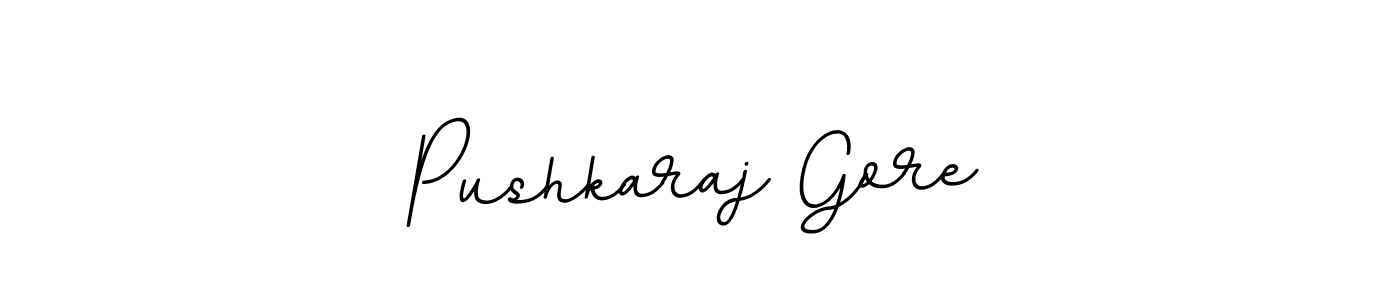 How to make Pushkaraj Gore signature? BallpointsItalic-DORy9 is a professional autograph style. Create handwritten signature for Pushkaraj Gore name. Pushkaraj Gore signature style 11 images and pictures png