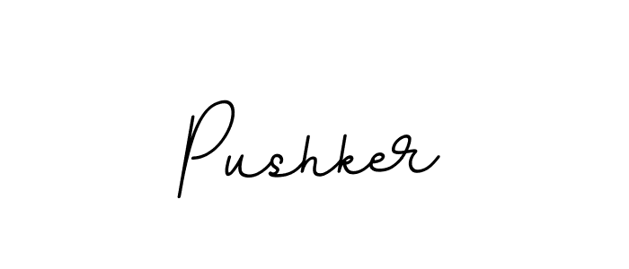 You should practise on your own different ways (BallpointsItalic-DORy9) to write your name (Pushker) in signature. don't let someone else do it for you. Pushker signature style 11 images and pictures png