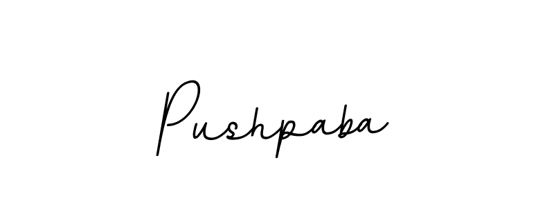 How to make Pushpaba signature? BallpointsItalic-DORy9 is a professional autograph style. Create handwritten signature for Pushpaba name. Pushpaba signature style 11 images and pictures png