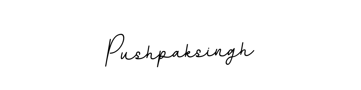 Design your own signature with our free online signature maker. With this signature software, you can create a handwritten (BallpointsItalic-DORy9) signature for name Pushpaksingh. Pushpaksingh signature style 11 images and pictures png