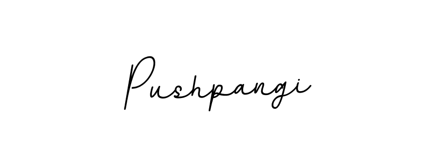 How to make Pushpangi name signature. Use BallpointsItalic-DORy9 style for creating short signs online. This is the latest handwritten sign. Pushpangi signature style 11 images and pictures png