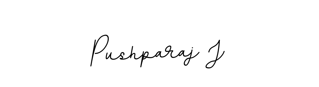 Make a beautiful signature design for name Pushparaj J. With this signature (BallpointsItalic-DORy9) style, you can create a handwritten signature for free. Pushparaj J signature style 11 images and pictures png