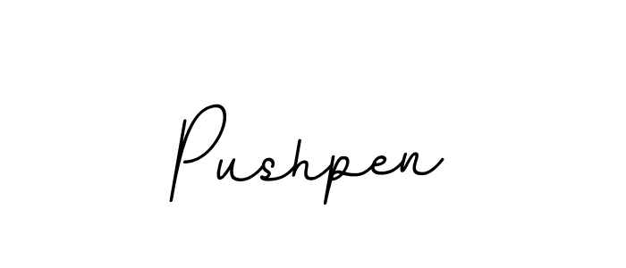 Use a signature maker to create a handwritten signature online. With this signature software, you can design (BallpointsItalic-DORy9) your own signature for name Pushpen. Pushpen signature style 11 images and pictures png
