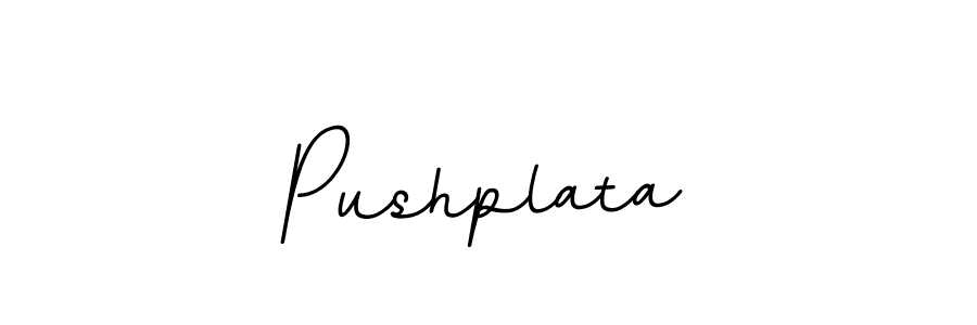 You should practise on your own different ways (BallpointsItalic-DORy9) to write your name (Pushplata) in signature. don't let someone else do it for you. Pushplata signature style 11 images and pictures png