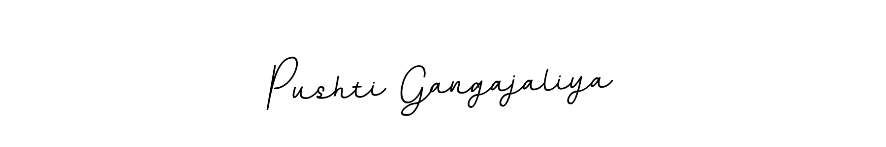 How to Draw Pushti Gangajaliya signature style? BallpointsItalic-DORy9 is a latest design signature styles for name Pushti Gangajaliya. Pushti Gangajaliya signature style 11 images and pictures png