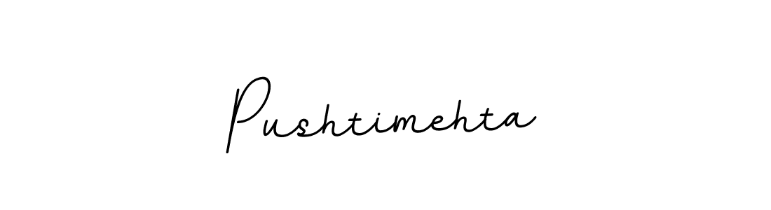 How to make Pushtimehta signature? BallpointsItalic-DORy9 is a professional autograph style. Create handwritten signature for Pushtimehta name. Pushtimehta signature style 11 images and pictures png