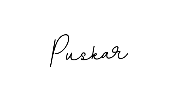 You should practise on your own different ways (BallpointsItalic-DORy9) to write your name (Puskar) in signature. don't let someone else do it for you. Puskar signature style 11 images and pictures png