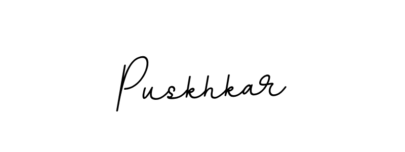 How to make Puskhkar signature? BallpointsItalic-DORy9 is a professional autograph style. Create handwritten signature for Puskhkar name. Puskhkar signature style 11 images and pictures png