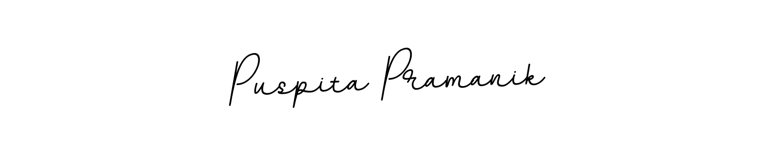 You should practise on your own different ways (BallpointsItalic-DORy9) to write your name (Puspita Pramanik) in signature. don't let someone else do it for you. Puspita Pramanik signature style 11 images and pictures png