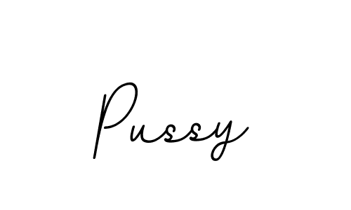 Create a beautiful signature design for name Pussy. With this signature (BallpointsItalic-DORy9) fonts, you can make a handwritten signature for free. Pussy signature style 11 images and pictures png