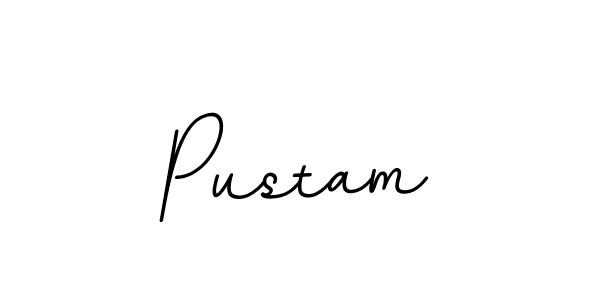 How to make Pustam name signature. Use BallpointsItalic-DORy9 style for creating short signs online. This is the latest handwritten sign. Pustam signature style 11 images and pictures png