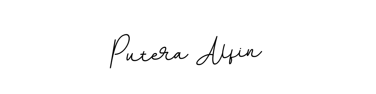 Use a signature maker to create a handwritten signature online. With this signature software, you can design (BallpointsItalic-DORy9) your own signature for name Putera Alfin. Putera Alfin signature style 11 images and pictures png