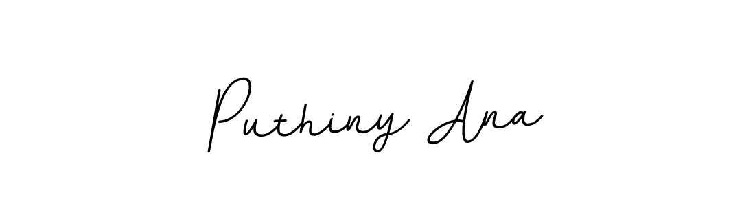 Design your own signature with our free online signature maker. With this signature software, you can create a handwritten (BallpointsItalic-DORy9) signature for name Puthiny Ana. Puthiny Ana signature style 11 images and pictures png