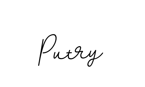 The best way (BallpointsItalic-DORy9) to make a short signature is to pick only two or three words in your name. The name Putry include a total of six letters. For converting this name. Putry signature style 11 images and pictures png