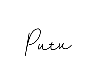 How to make Putu signature? BallpointsItalic-DORy9 is a professional autograph style. Create handwritten signature for Putu name. Putu signature style 11 images and pictures png