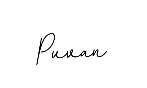 Make a beautiful signature design for name Puvan. With this signature (BallpointsItalic-DORy9) style, you can create a handwritten signature for free. Puvan signature style 11 images and pictures png