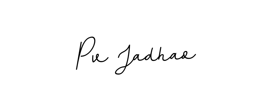 BallpointsItalic-DORy9 is a professional signature style that is perfect for those who want to add a touch of class to their signature. It is also a great choice for those who want to make their signature more unique. Get Pv Jadhao name to fancy signature for free. Pv Jadhao signature style 11 images and pictures png