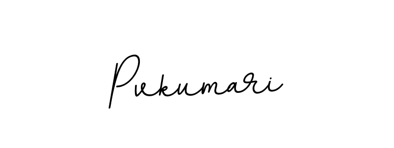 The best way (BallpointsItalic-DORy9) to make a short signature is to pick only two or three words in your name. The name Pvkumari include a total of six letters. For converting this name. Pvkumari signature style 11 images and pictures png