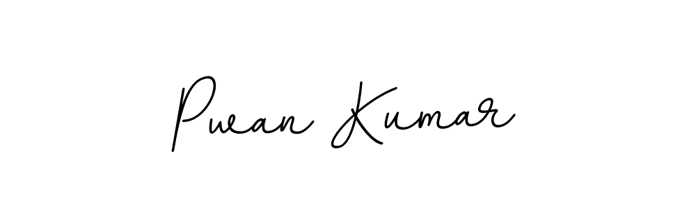 Design your own signature with our free online signature maker. With this signature software, you can create a handwritten (BallpointsItalic-DORy9) signature for name Pwan Kumar. Pwan Kumar signature style 11 images and pictures png