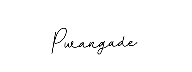 You should practise on your own different ways (BallpointsItalic-DORy9) to write your name (Pwangade) in signature. don't let someone else do it for you. Pwangade signature style 11 images and pictures png