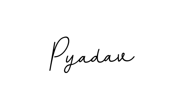 Create a beautiful signature design for name Pyadav. With this signature (BallpointsItalic-DORy9) fonts, you can make a handwritten signature for free. Pyadav signature style 11 images and pictures png