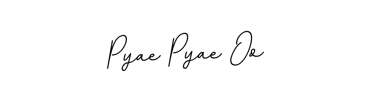 The best way (BallpointsItalic-DORy9) to make a short signature is to pick only two or three words in your name. The name Pyae Pyae Oo include a total of six letters. For converting this name. Pyae Pyae Oo signature style 11 images and pictures png