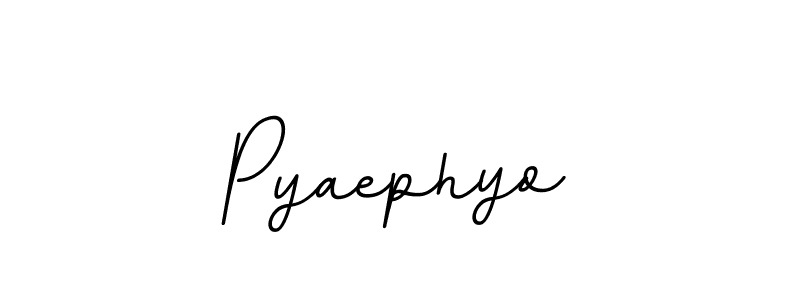 Use a signature maker to create a handwritten signature online. With this signature software, you can design (BallpointsItalic-DORy9) your own signature for name Pyaephyo. Pyaephyo signature style 11 images and pictures png