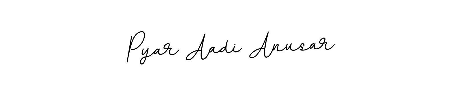 Use a signature maker to create a handwritten signature online. With this signature software, you can design (BallpointsItalic-DORy9) your own signature for name Pyar Aadi Anusar. Pyar Aadi Anusar signature style 11 images and pictures png