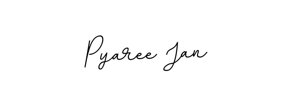 Make a beautiful signature design for name Pyaree Jan. With this signature (BallpointsItalic-DORy9) style, you can create a handwritten signature for free. Pyaree Jan signature style 11 images and pictures png