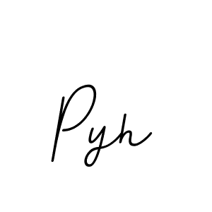 How to make Pyh name signature. Use BallpointsItalic-DORy9 style for creating short signs online. This is the latest handwritten sign. Pyh signature style 11 images and pictures png