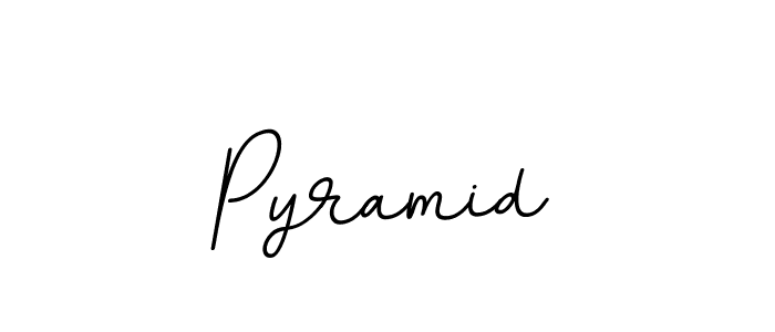 Make a beautiful signature design for name Pyramid. With this signature (BallpointsItalic-DORy9) style, you can create a handwritten signature for free. Pyramid signature style 11 images and pictures png