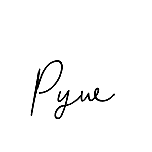 Pyw stylish signature style. Best Handwritten Sign (BallpointsItalic-DORy9) for my name. Handwritten Signature Collection Ideas for my name Pyw. Pyw signature style 11 images and pictures png