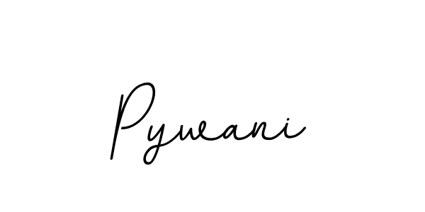 Design your own signature with our free online signature maker. With this signature software, you can create a handwritten (BallpointsItalic-DORy9) signature for name Pywani. Pywani signature style 11 images and pictures png