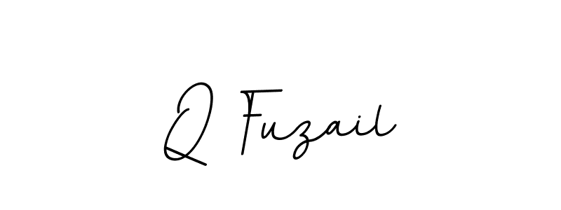 Make a beautiful signature design for name Q Fuzail. With this signature (BallpointsItalic-DORy9) style, you can create a handwritten signature for free. Q Fuzail signature style 11 images and pictures png