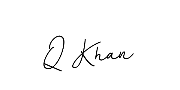 Q Khan stylish signature style. Best Handwritten Sign (BallpointsItalic-DORy9) for my name. Handwritten Signature Collection Ideas for my name Q Khan. Q Khan signature style 11 images and pictures png