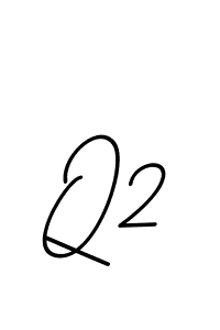 Use a signature maker to create a handwritten signature online. With this signature software, you can design (BallpointsItalic-DORy9) your own signature for name Q2. Q2 signature style 11 images and pictures png
