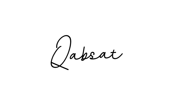 Qabsat stylish signature style. Best Handwritten Sign (BallpointsItalic-DORy9) for my name. Handwritten Signature Collection Ideas for my name Qabsat. Qabsat signature style 11 images and pictures png