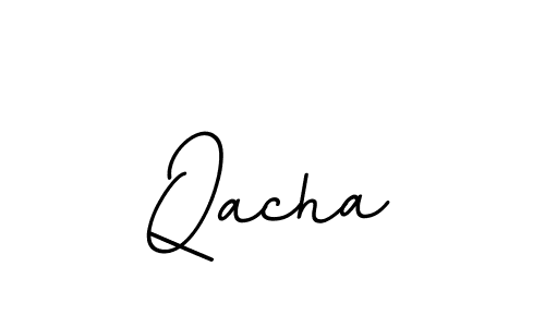 Design your own signature with our free online signature maker. With this signature software, you can create a handwritten (BallpointsItalic-DORy9) signature for name Qacha. Qacha signature style 11 images and pictures png