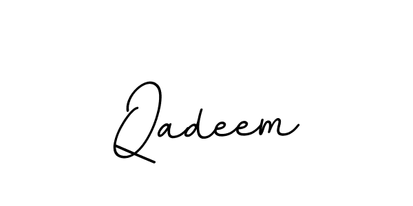 Qadeem stylish signature style. Best Handwritten Sign (BallpointsItalic-DORy9) for my name. Handwritten Signature Collection Ideas for my name Qadeem. Qadeem signature style 11 images and pictures png
